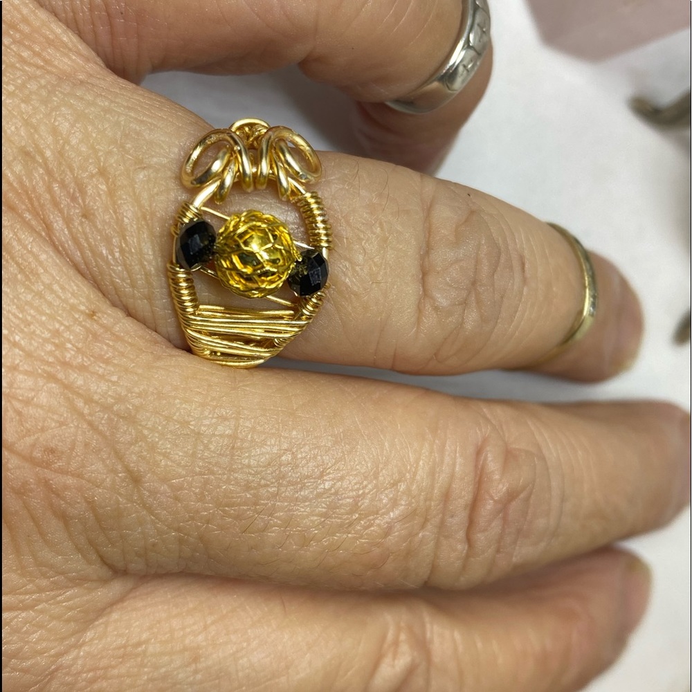 Handmade wire wrapped ring - Picture 5 of 6